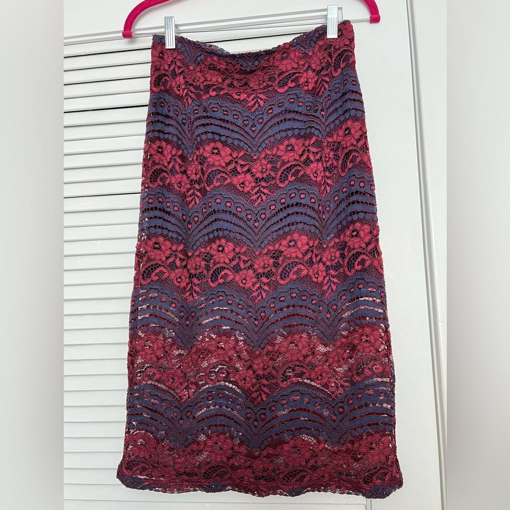 Romeo and Juliet couture, lace pencil skirt
